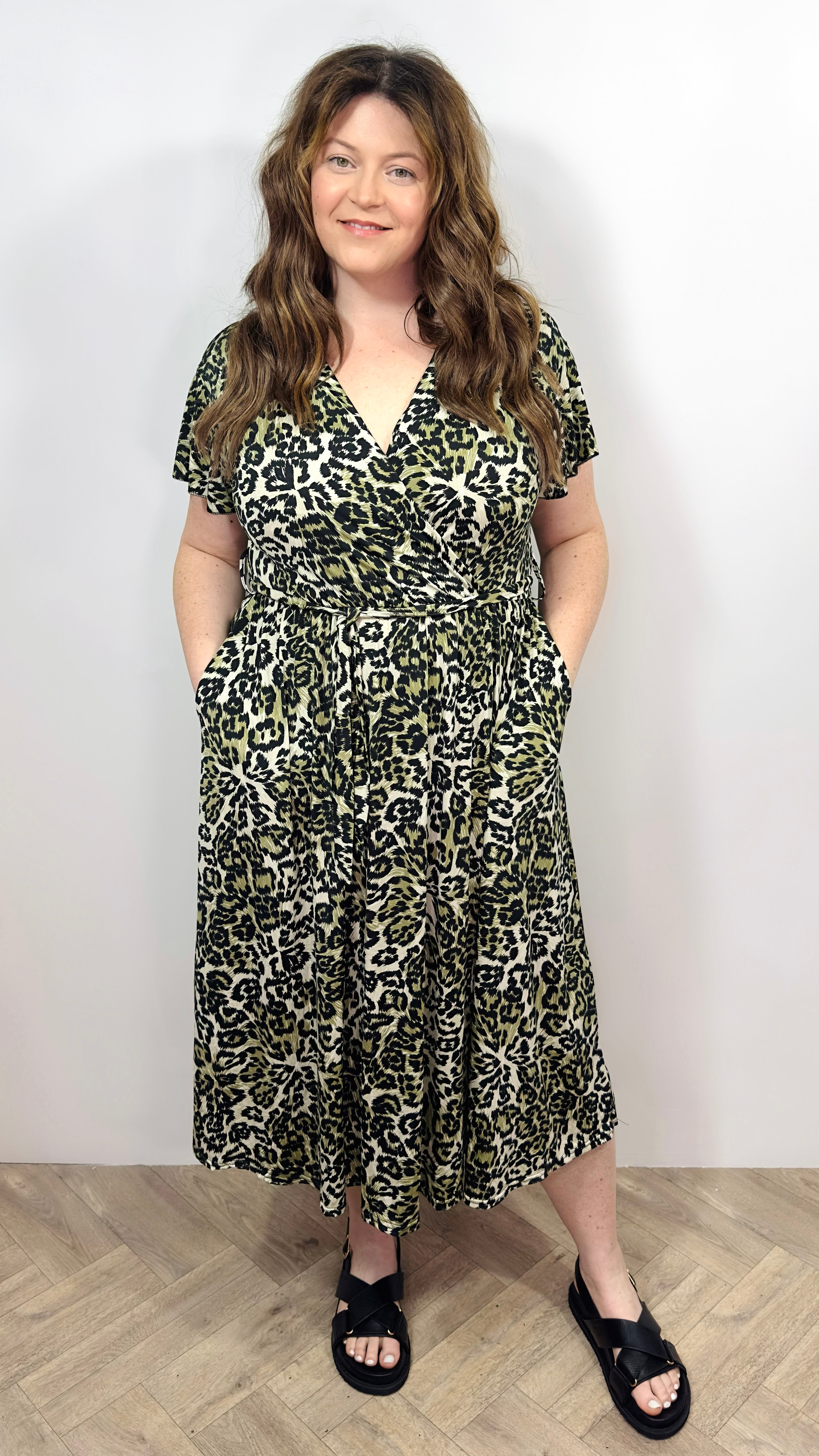 AMELRY Slinky Animal Print Dress Amelry AMELRY Slinky Animal Print Dress Amelry