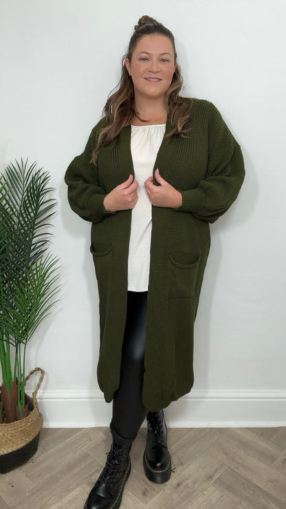 Georgia Balloon Sleeve Oversize Cardigan