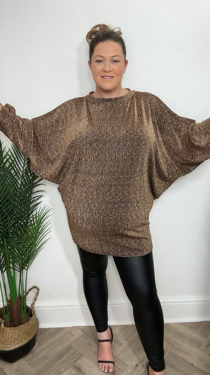 Cassia Glitter Lurex Tunic