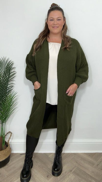 Georgia Balloon Sleeve Oversize Cardigan