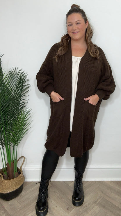 Georgia Balloon Sleeve Oversize Cardigan