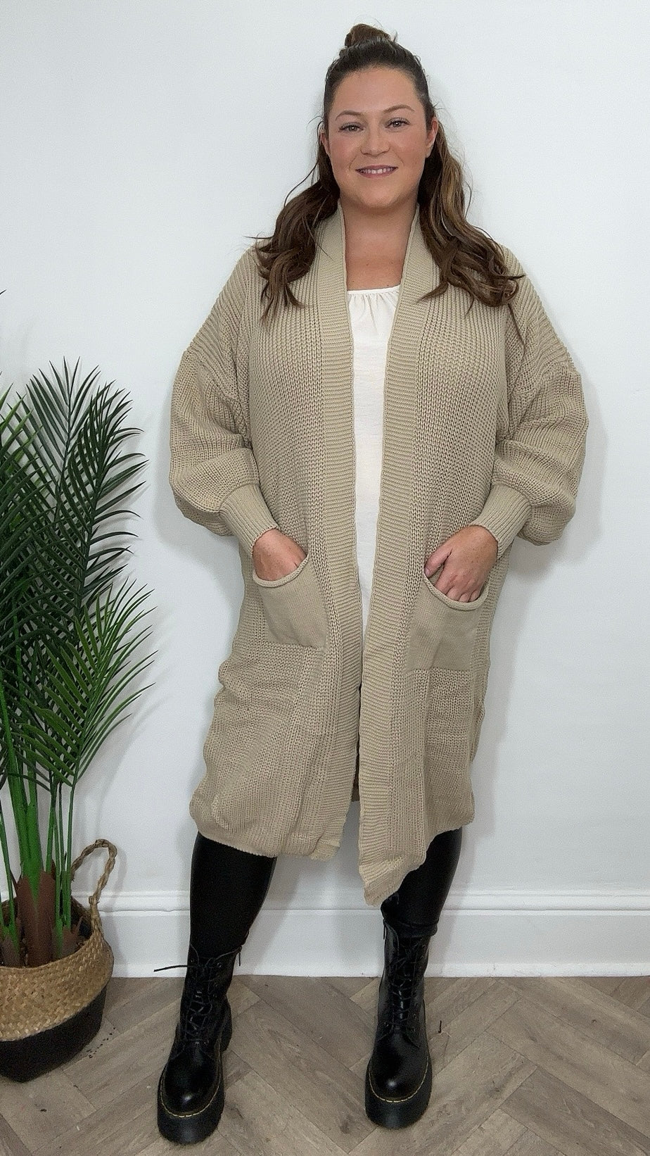 Georgia Balloon Sleeve Oversize Cardigan