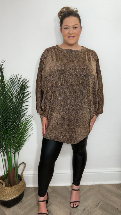 Cassia Glitter Lurex Tunic