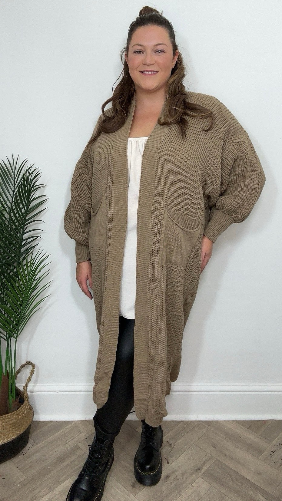 Georgia Balloon Sleeve Oversize Cardigan