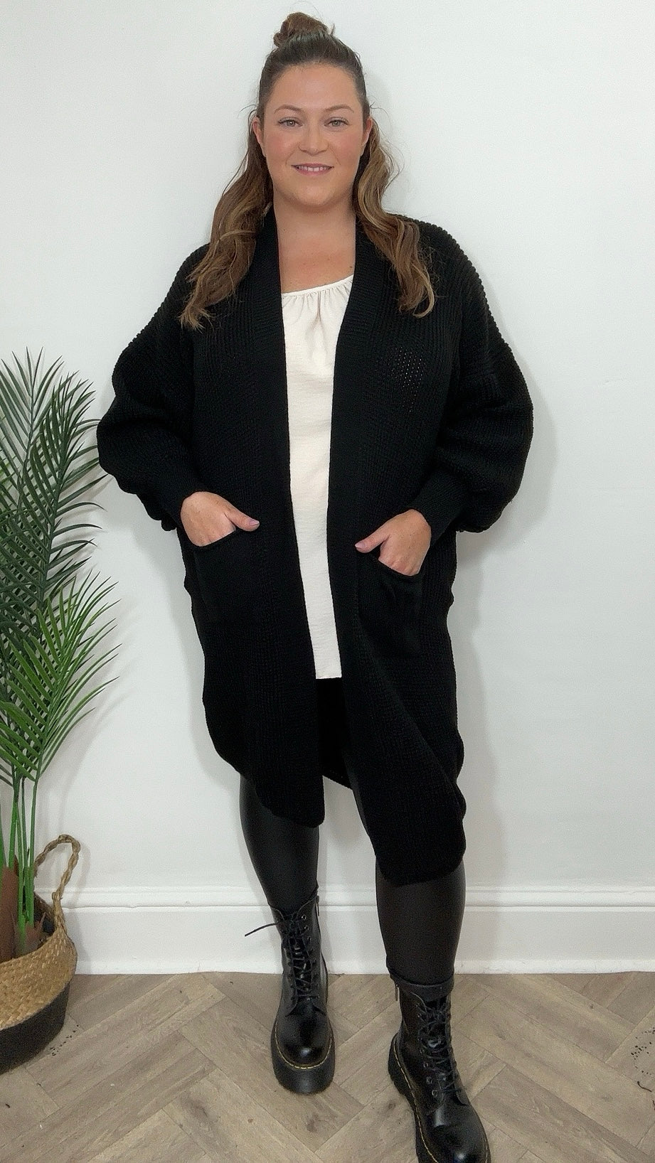 Georgia Balloon Sleeve Oversize Cardigan