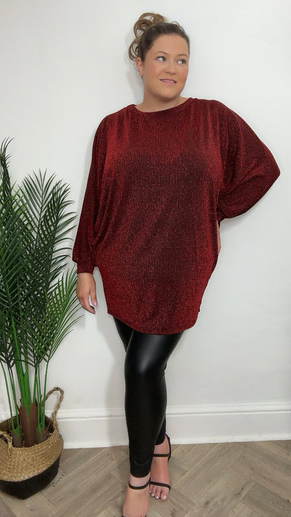 Cassia Glitter Lurex Tunic