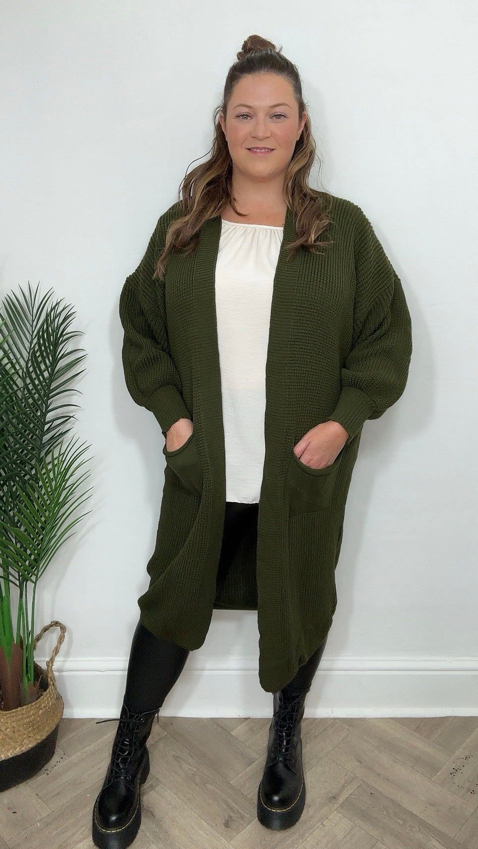 Georgia Balloon Sleeve Oversize Cardigan