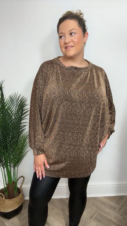 Cassia Glitter Lurex Tunic