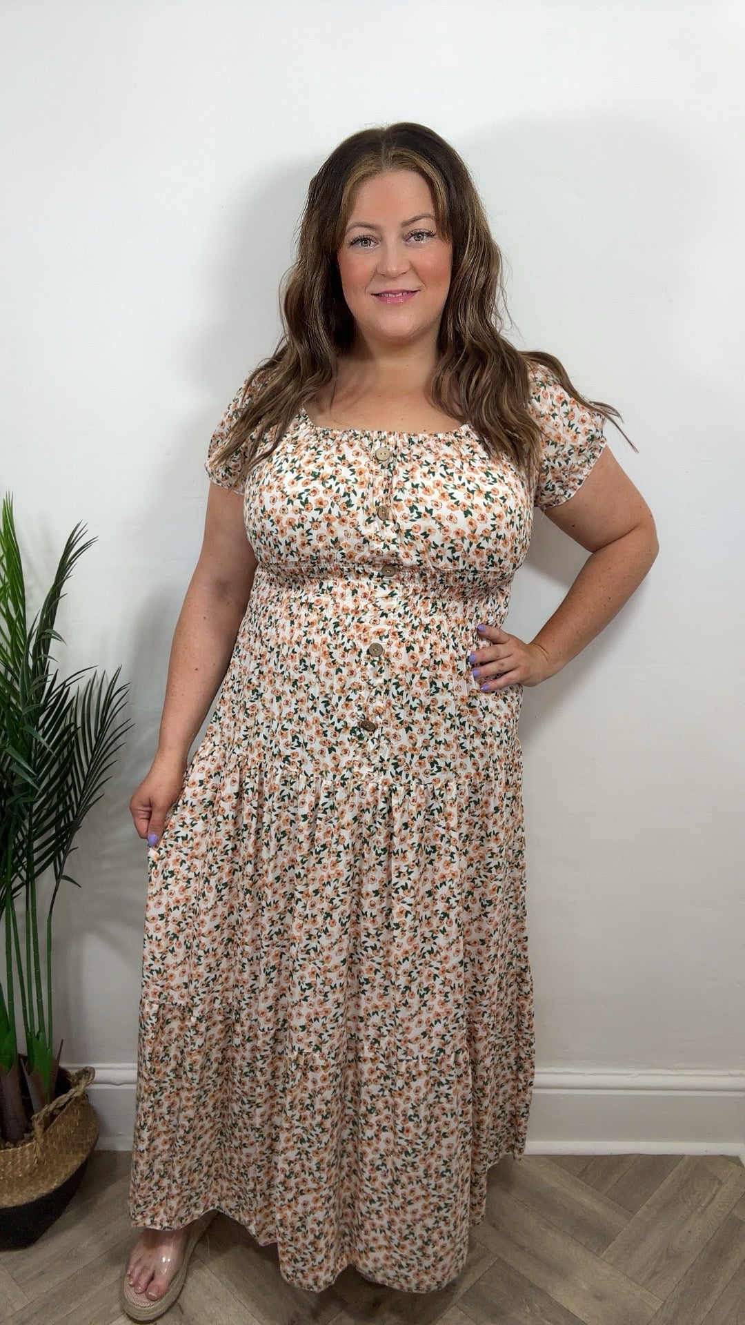 Rose Floral Maxi Dress