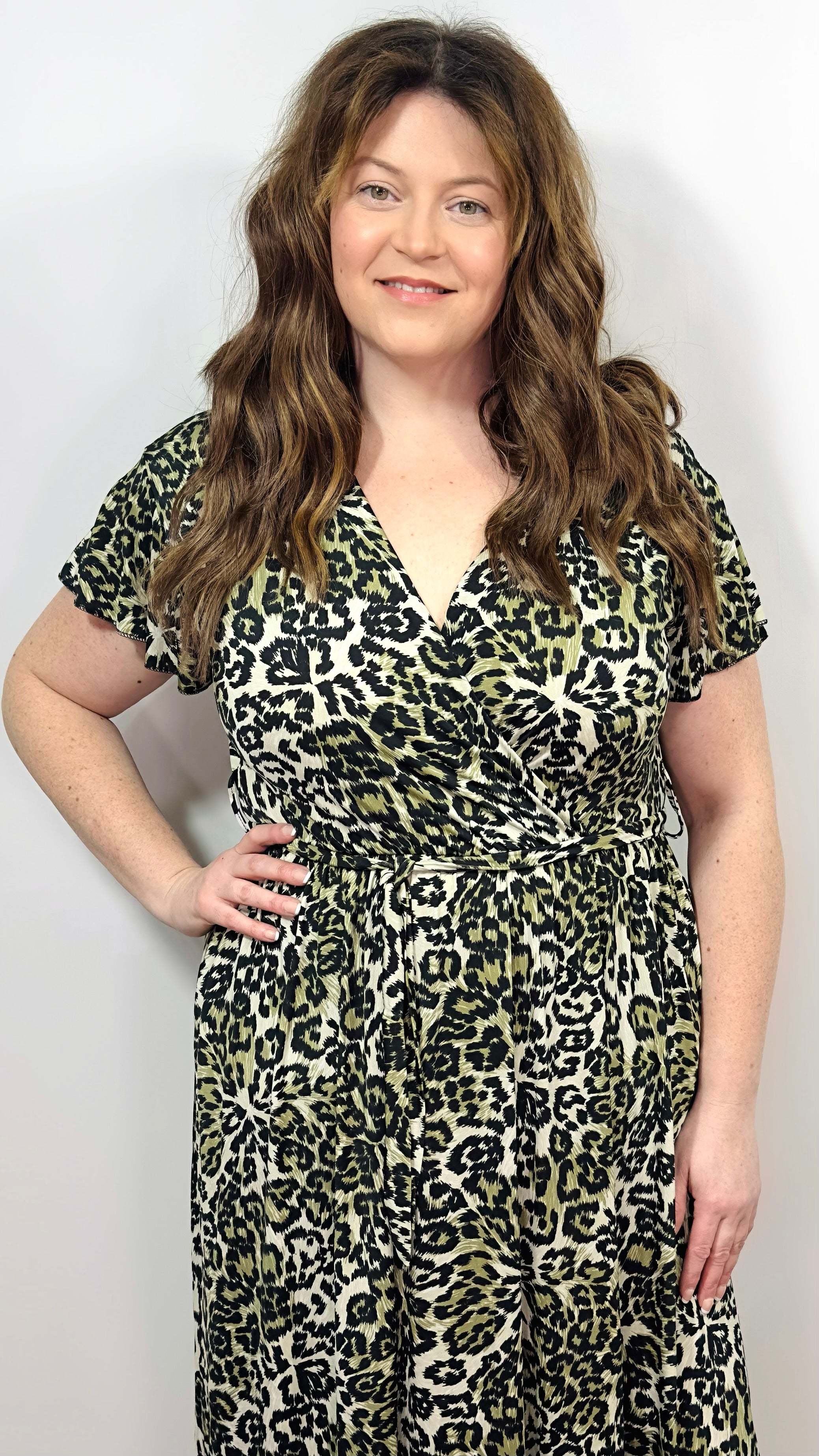 AMELRY Slinky Animal Print Dress Amelry AMELRY Slinky Animal Print Dress Amelry