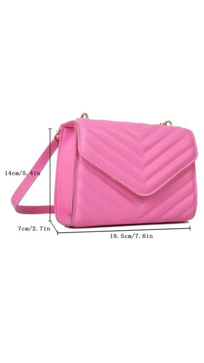 Pink Chevron Bag