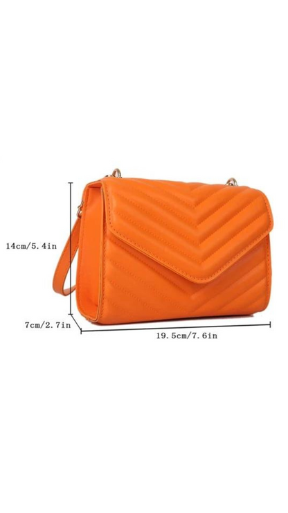 Orange Chevron Bag