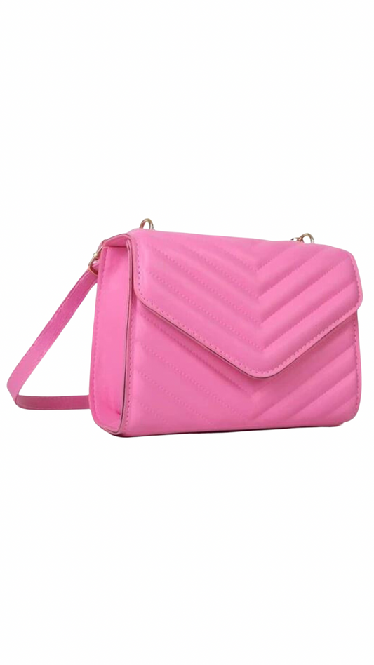 Pink Chevron Bag